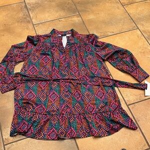 Fate Multicolor Geometric Blouse
